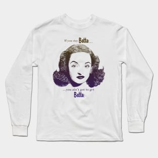 Bette // Vintage Style Design Long Sleeve T-Shirt